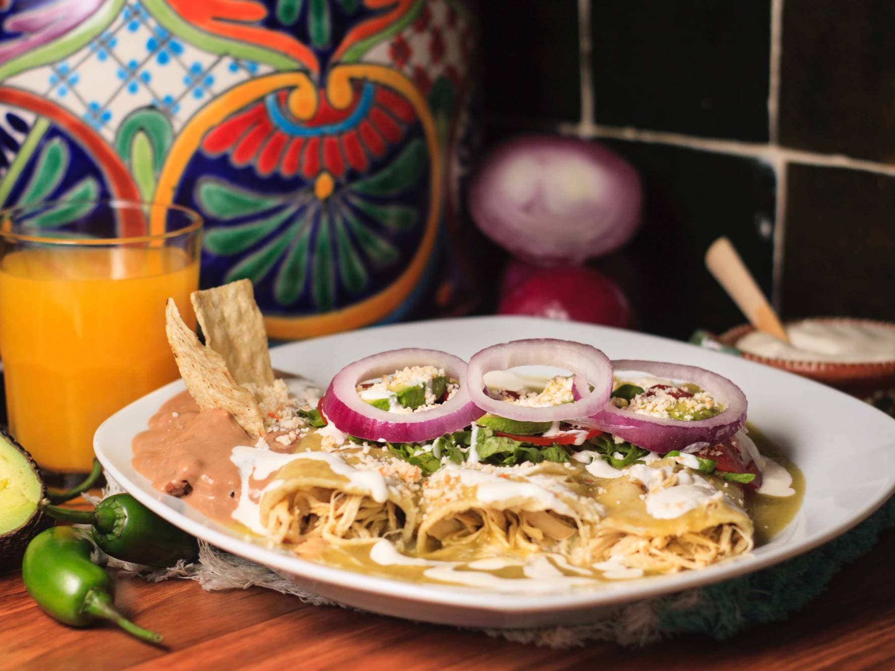 Enchiladas Verdes