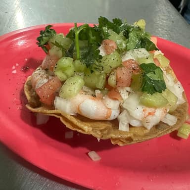 Tostadas de Camarón Natural