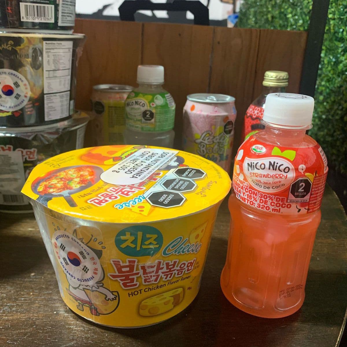 Ramen Coreano Instantáneo ch + Bebida Oriental