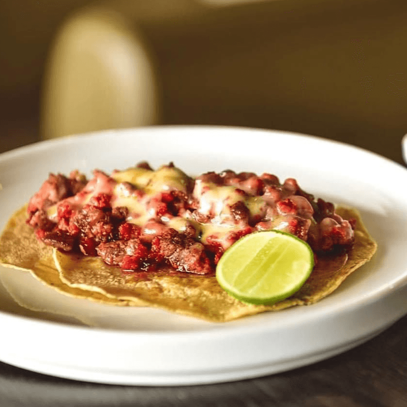 Taco Longaniza con Queso (Harina)