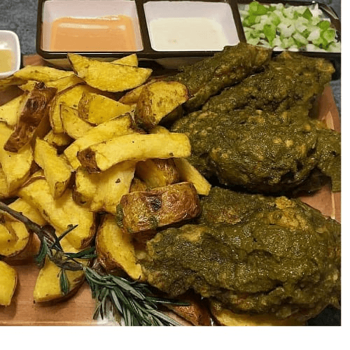 Alitas Pachamanquera 6und+Papa nativas