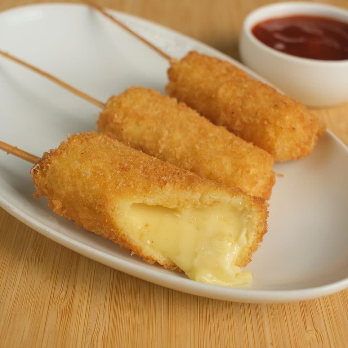 Kushiage de Queso Manchego (3pzs)