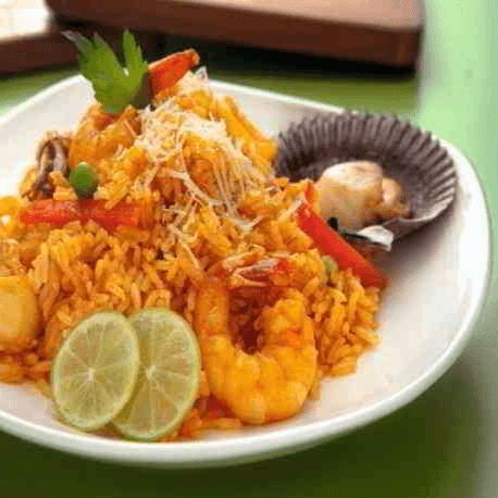 Arroz con mariscos a la carta