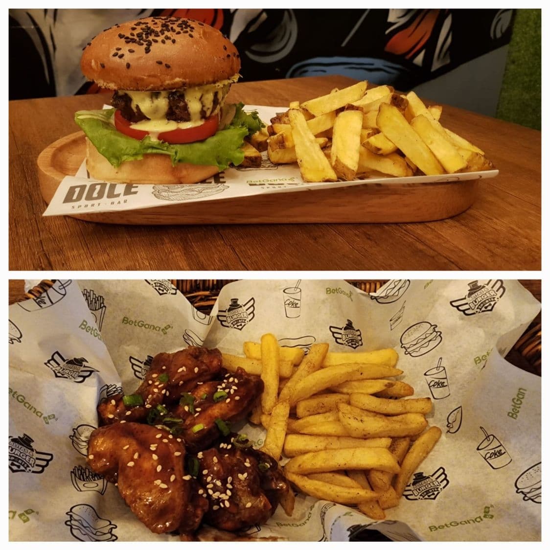 Promocion Alitas-hamburguesa