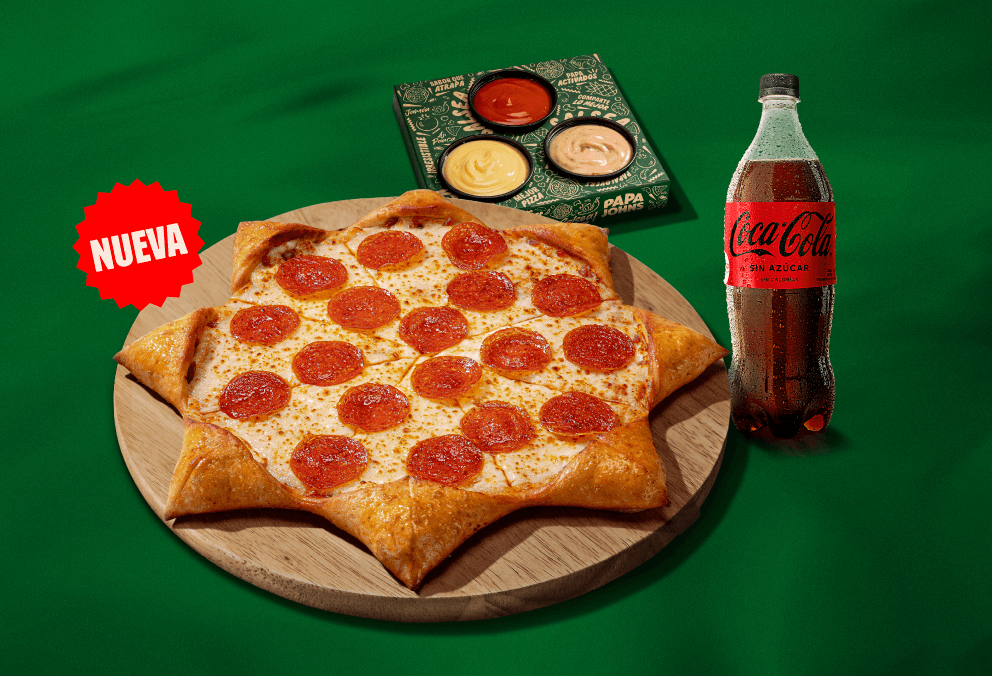 Combo Estrella Borde de Queso y Salsa