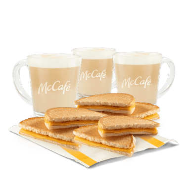 3 Lattes + 3 McQuesos