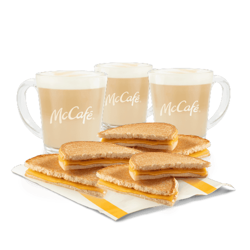 3 Lattes + 3 McQuesos