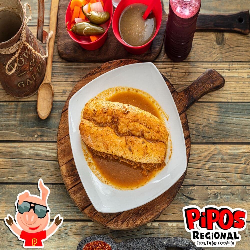 Torta de Cochinita + Manzanita SOL