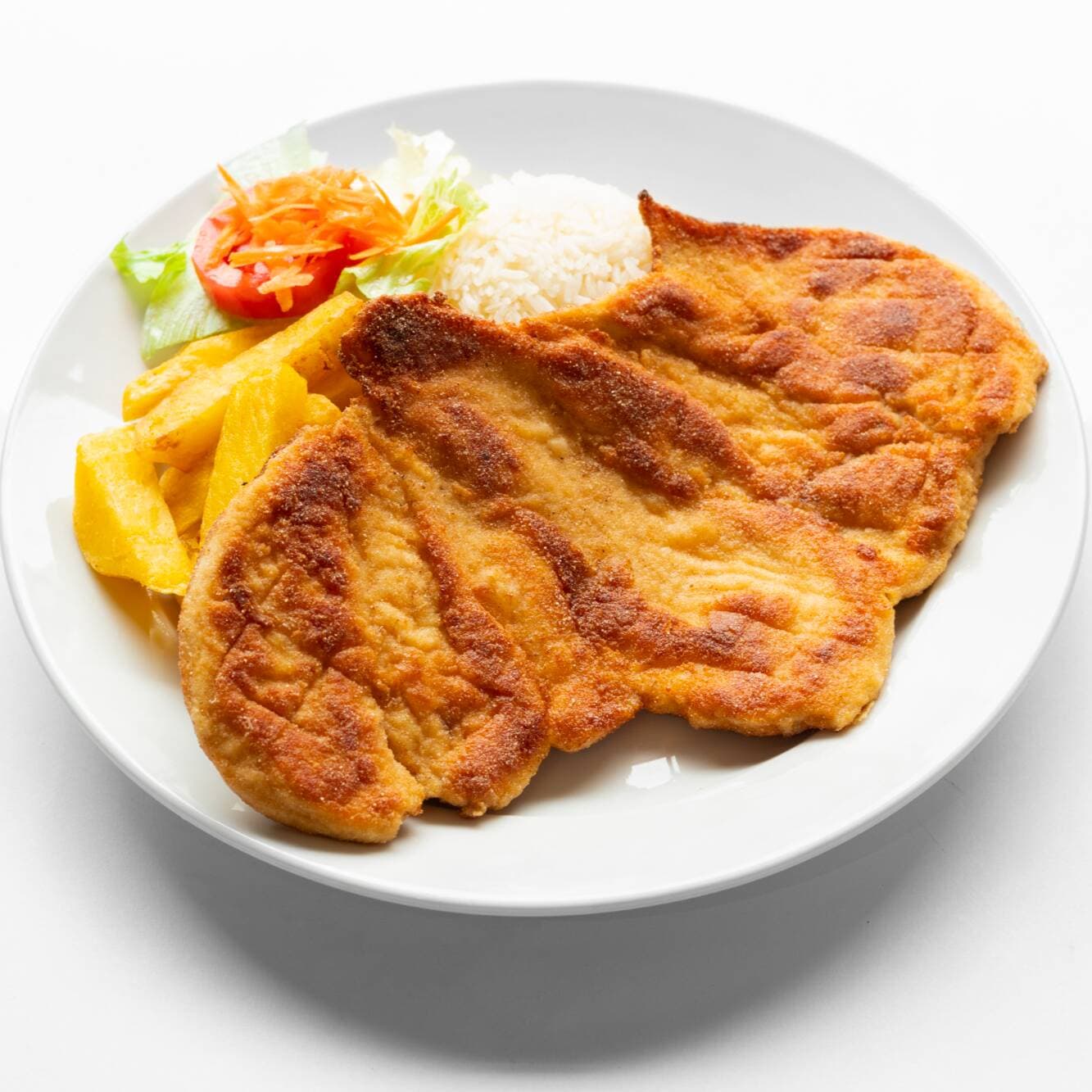 Sábana Apanada con Papas y Arroz