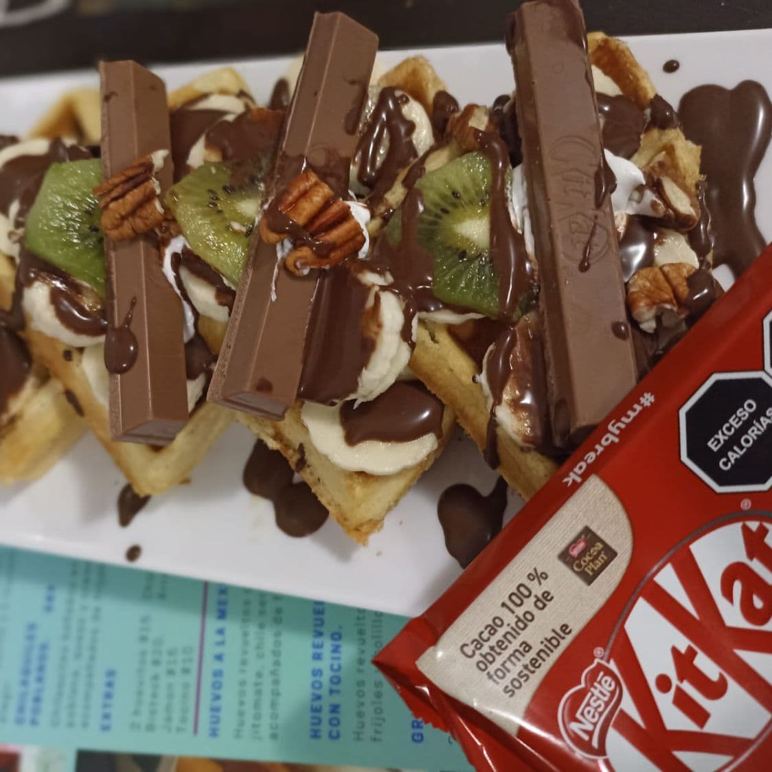 Waffles de Kit Kat