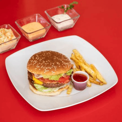 Hamburguesa Clásica con Tocino