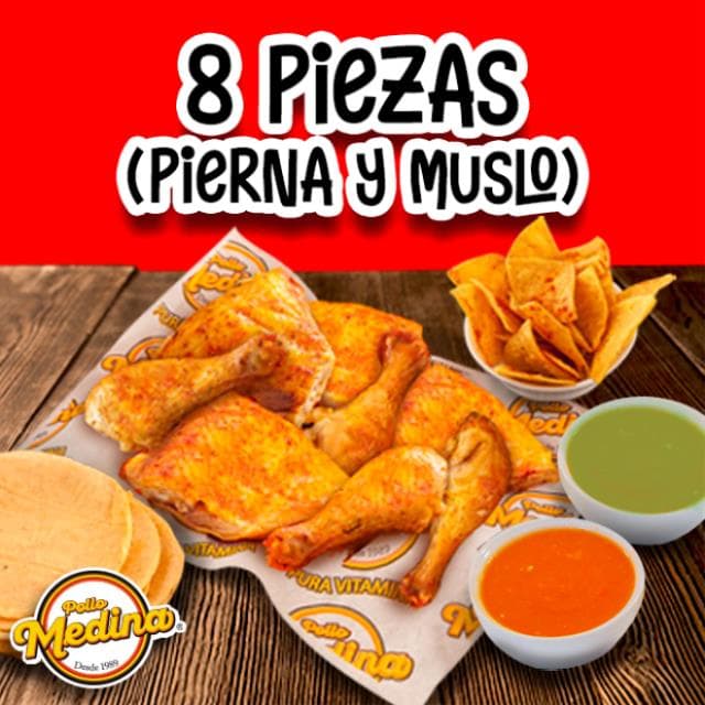 PAQUETE 8 PZ. (4 PIERNAS + 4 MUSLOS)