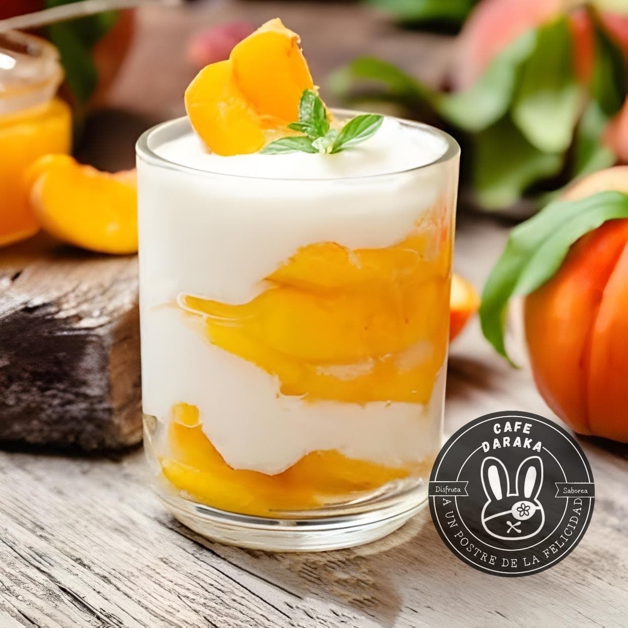 Duraznos con Crema
