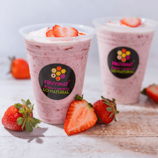 Fresas con Crema Licuadas
