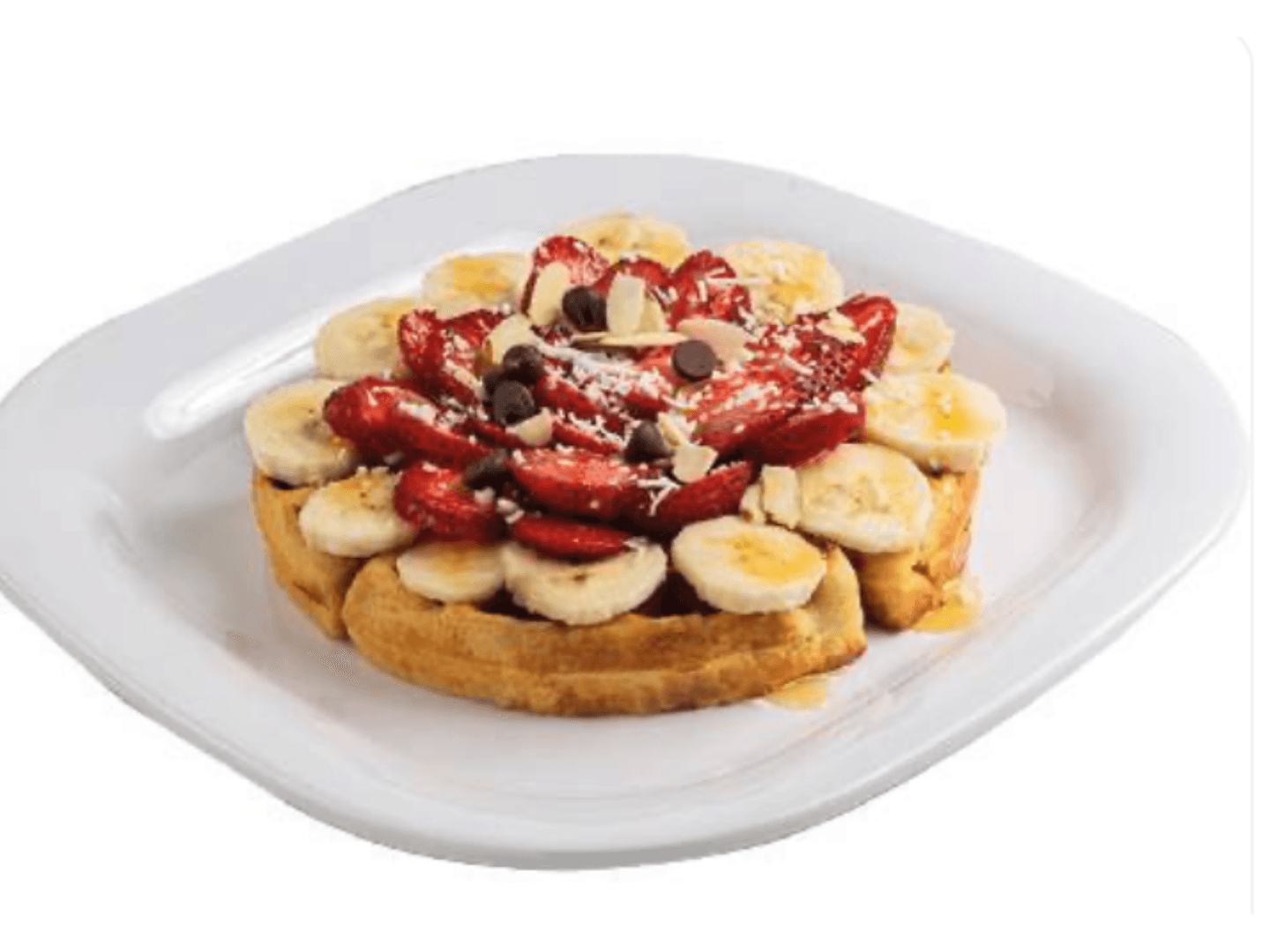 Wafles Platano con Fresa