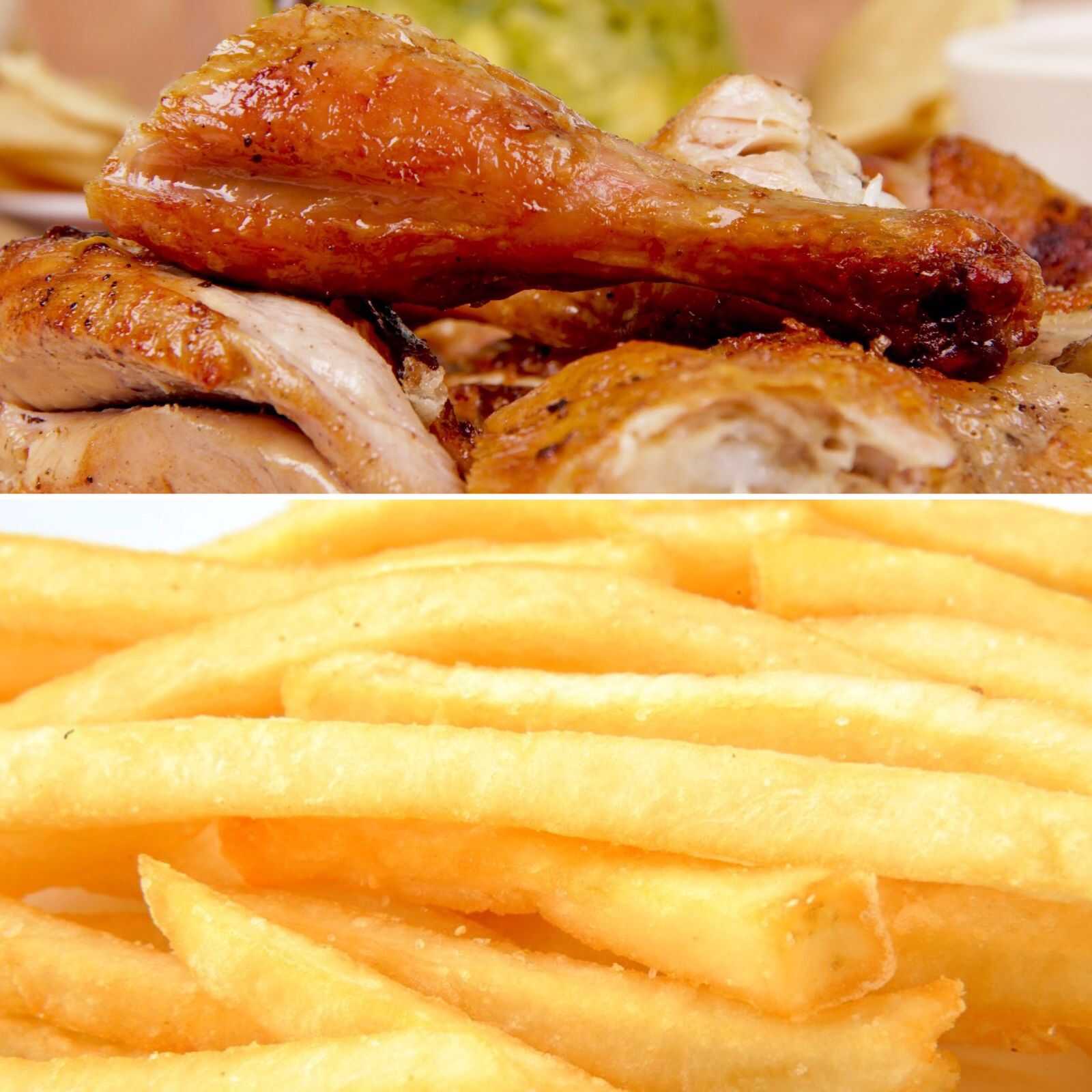 1/2 Pollo + Papas