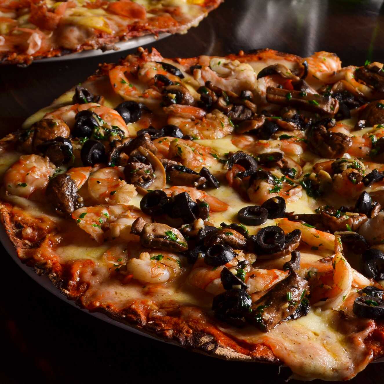 Pizza scampi
