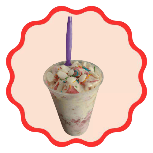 Fresas Congeladas con Crema