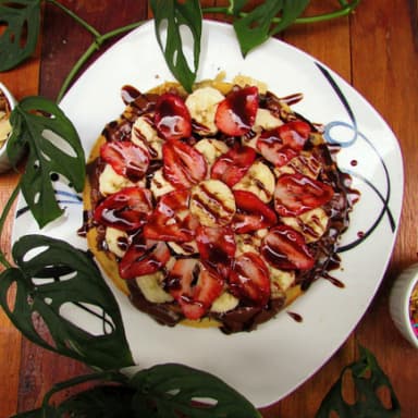 Waffle Fruta Chocolata