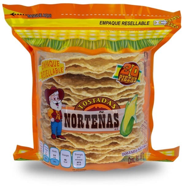 Tostadas Nortenas 180grs