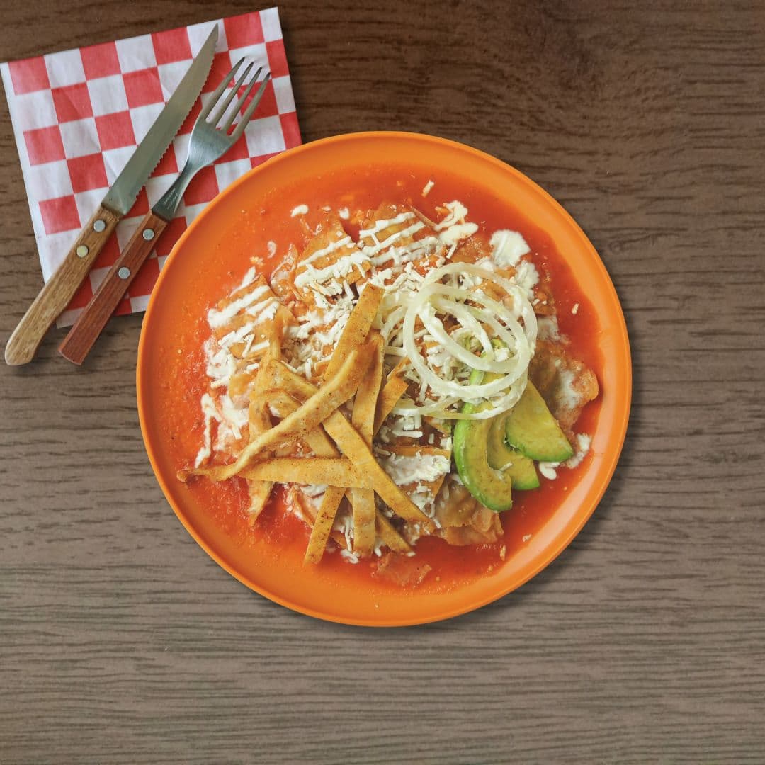 Chilaquiles con Milanesa