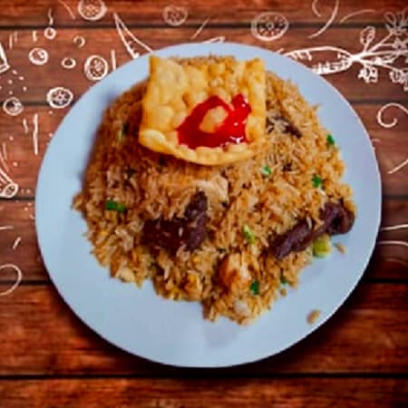 Chaufa de Pollo y Carne