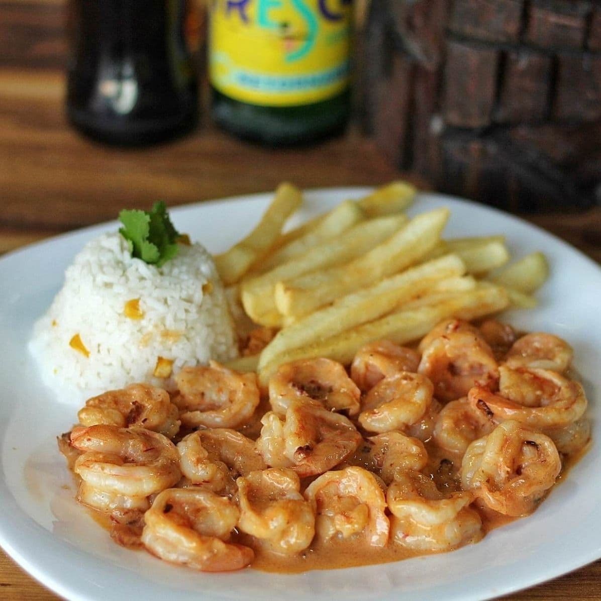 Camarones con Crema al Chipotle