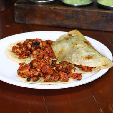 1 Quesadilla + 2 Tacos Adobada Promo