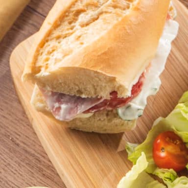 PAN ITALIANO CON JAMON