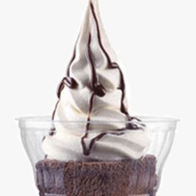 Brownie con helado