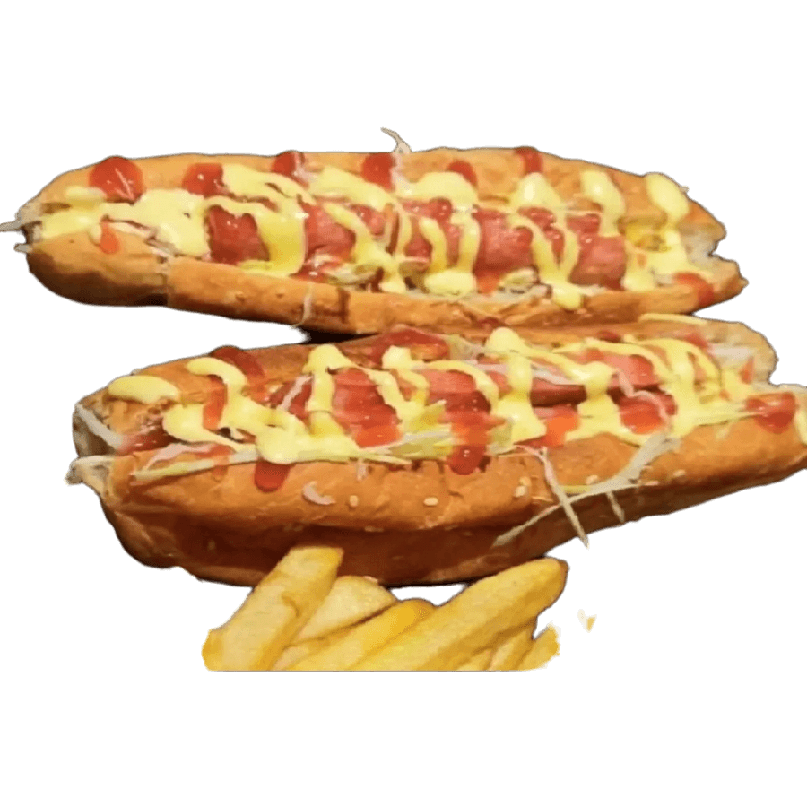 2 Perros Caliente + Papas Fritas + Gaseosa