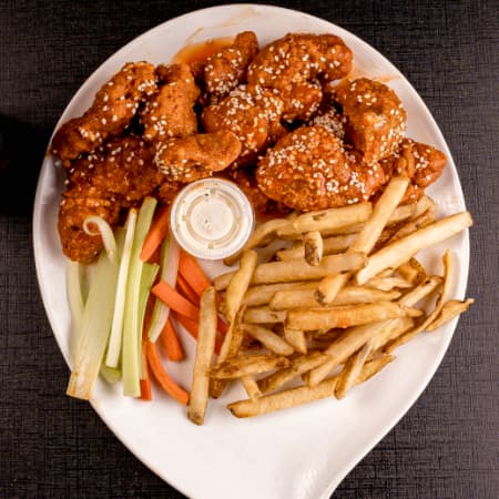 Boneless 17 and fries
