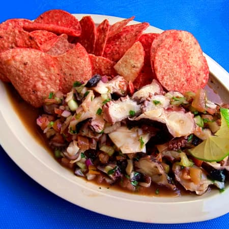 Tosti-ceviche de Pulpo