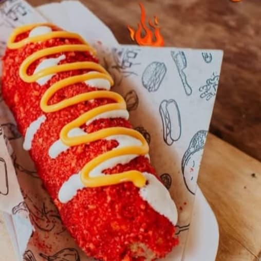Banderilla coreana Cheetos Flaming