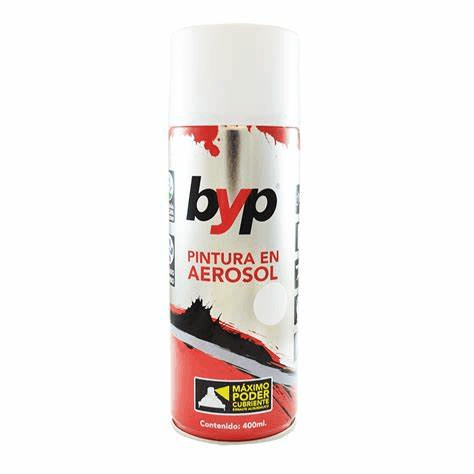 Pintura Aerosol Blanco Brillante 400ml BYP