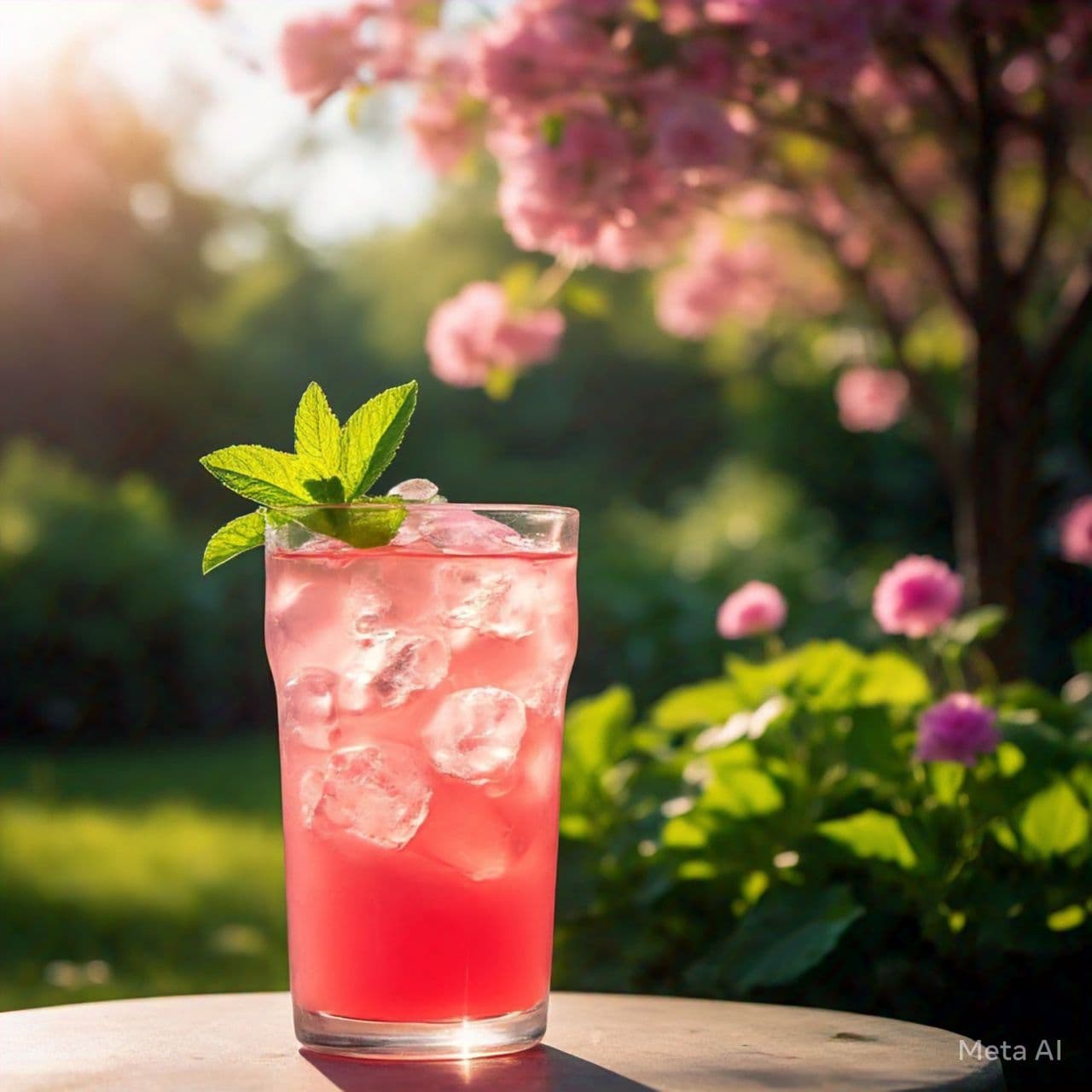 Agua limonada rosa
