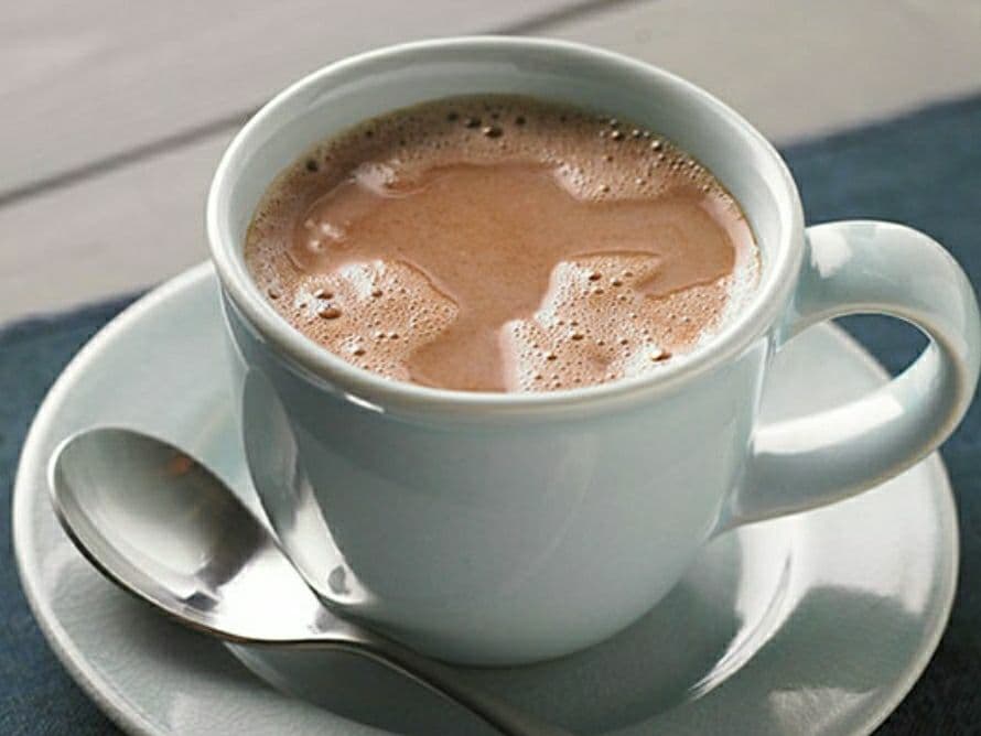 Chocolate en leche caliente