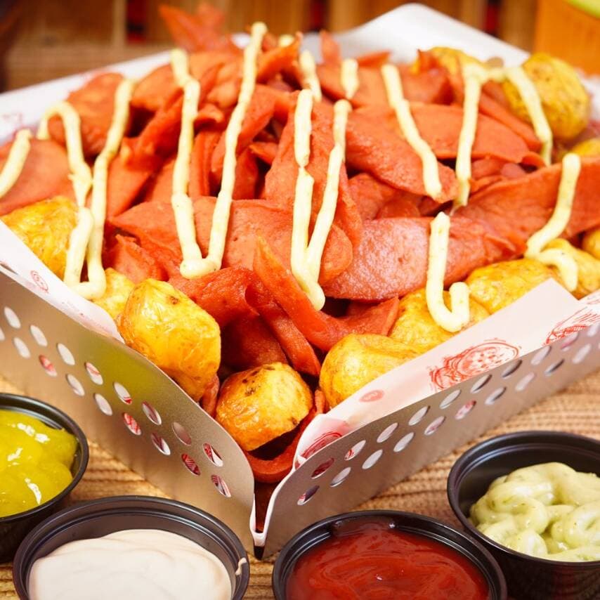Combo Salchipapa Sencilla Grande + Bebidas