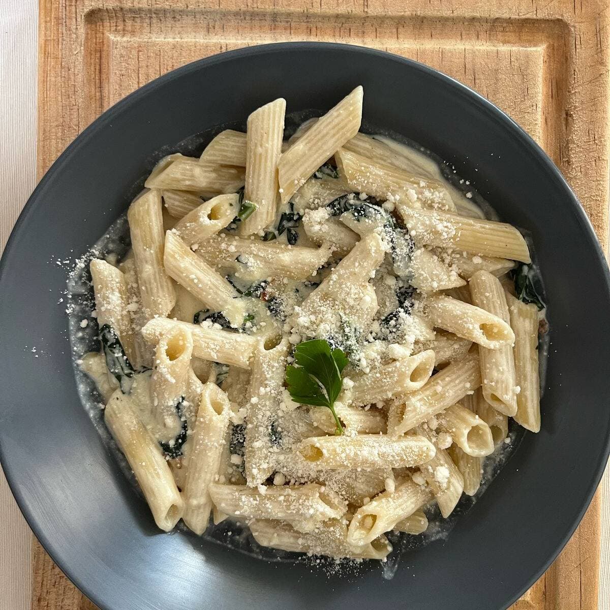 Pasta en Salsa de Espinacas, la Mejor