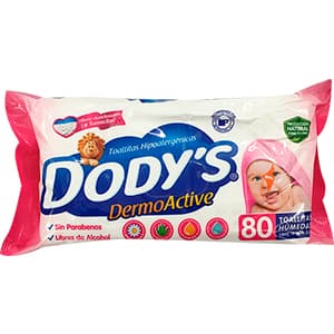 TOALLAS HUMEDAS DODY´S ROSA 80 PZA