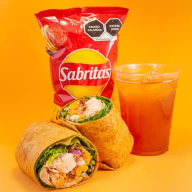 Combo Wrap Ranch del Jefe + Té de la casa +Papitas