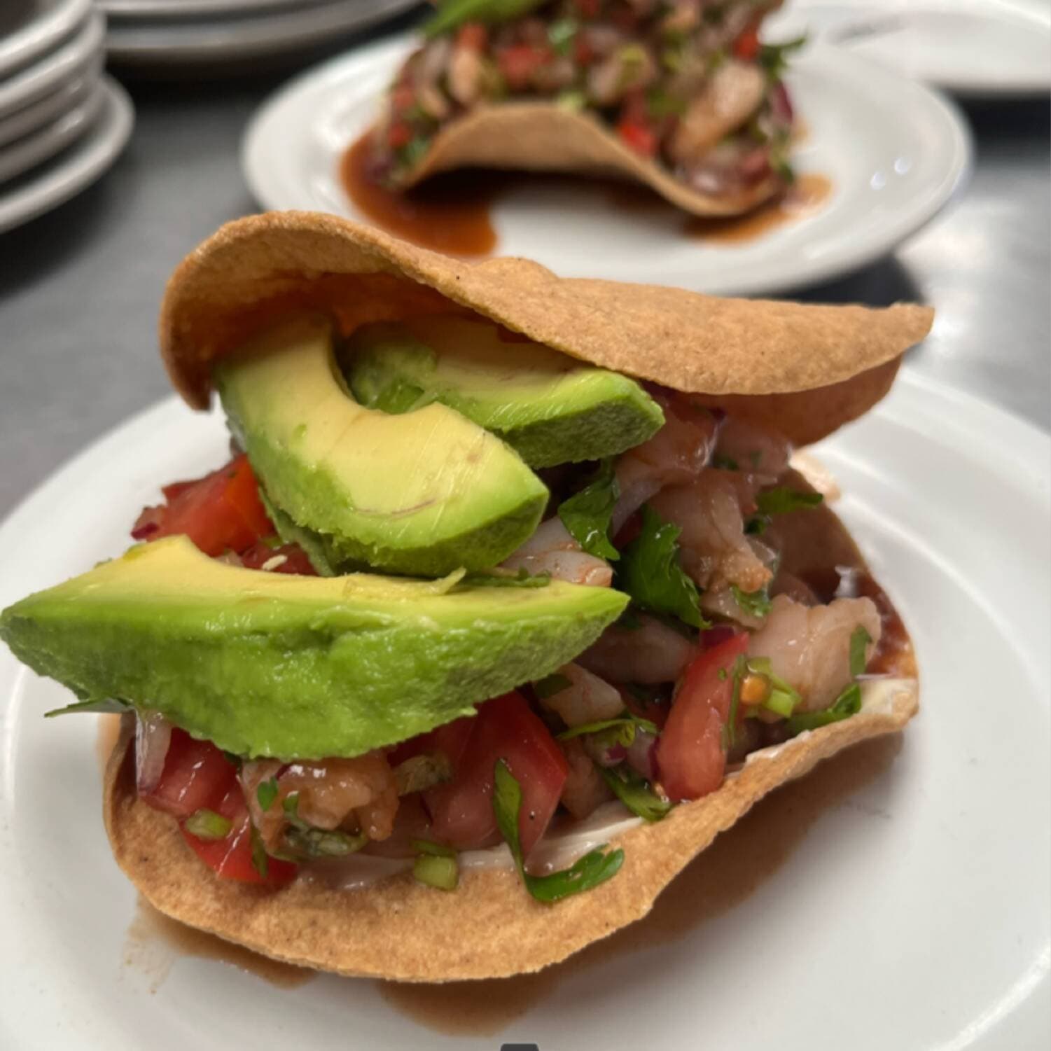 Tostada de Ceviche de Pescado