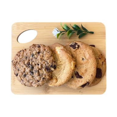 Galletas Doradas de Chocolate, Blanco, Avena