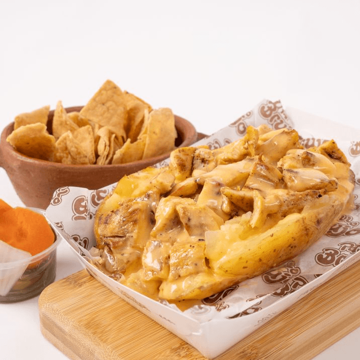 Papa al Horno con Pollo