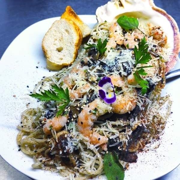 Spaghetti con Gamberetti (CAMARON )