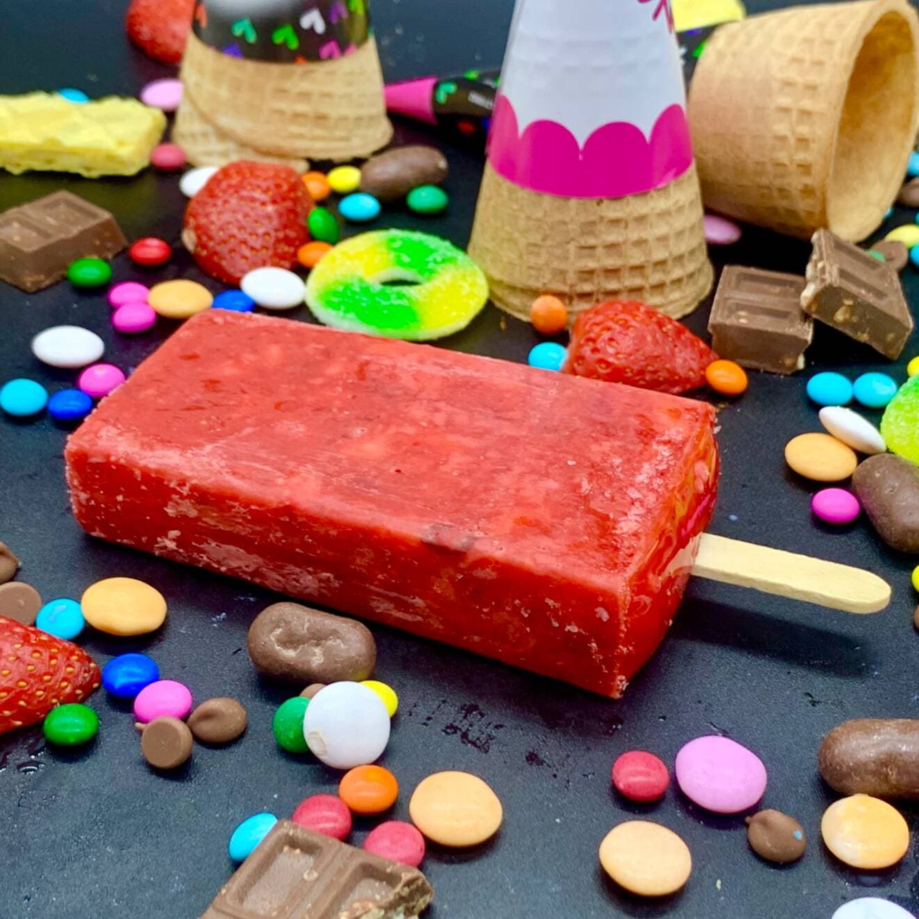 Paleta de Fresa de Agua
