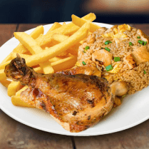 1/4 Pollo a la brasa chaufero