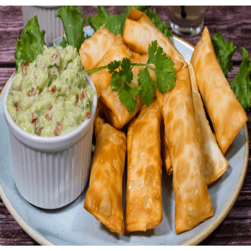 Tequeños de Queso con Salsa Guacamole