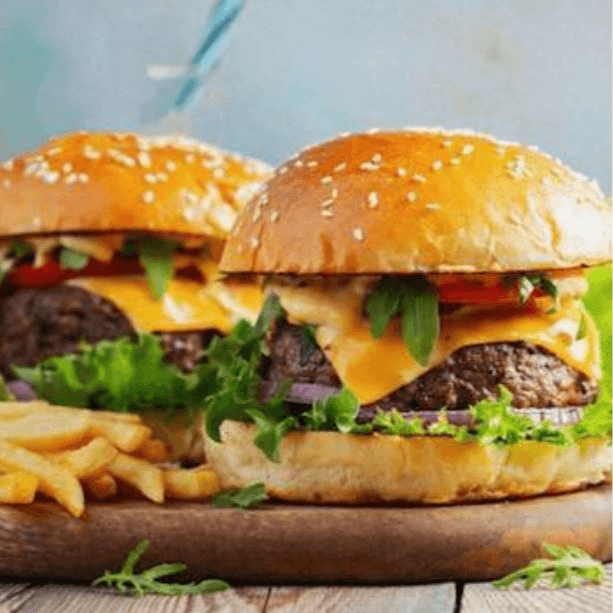 Dos Burger Sirloin + Papas + 2 Refresco