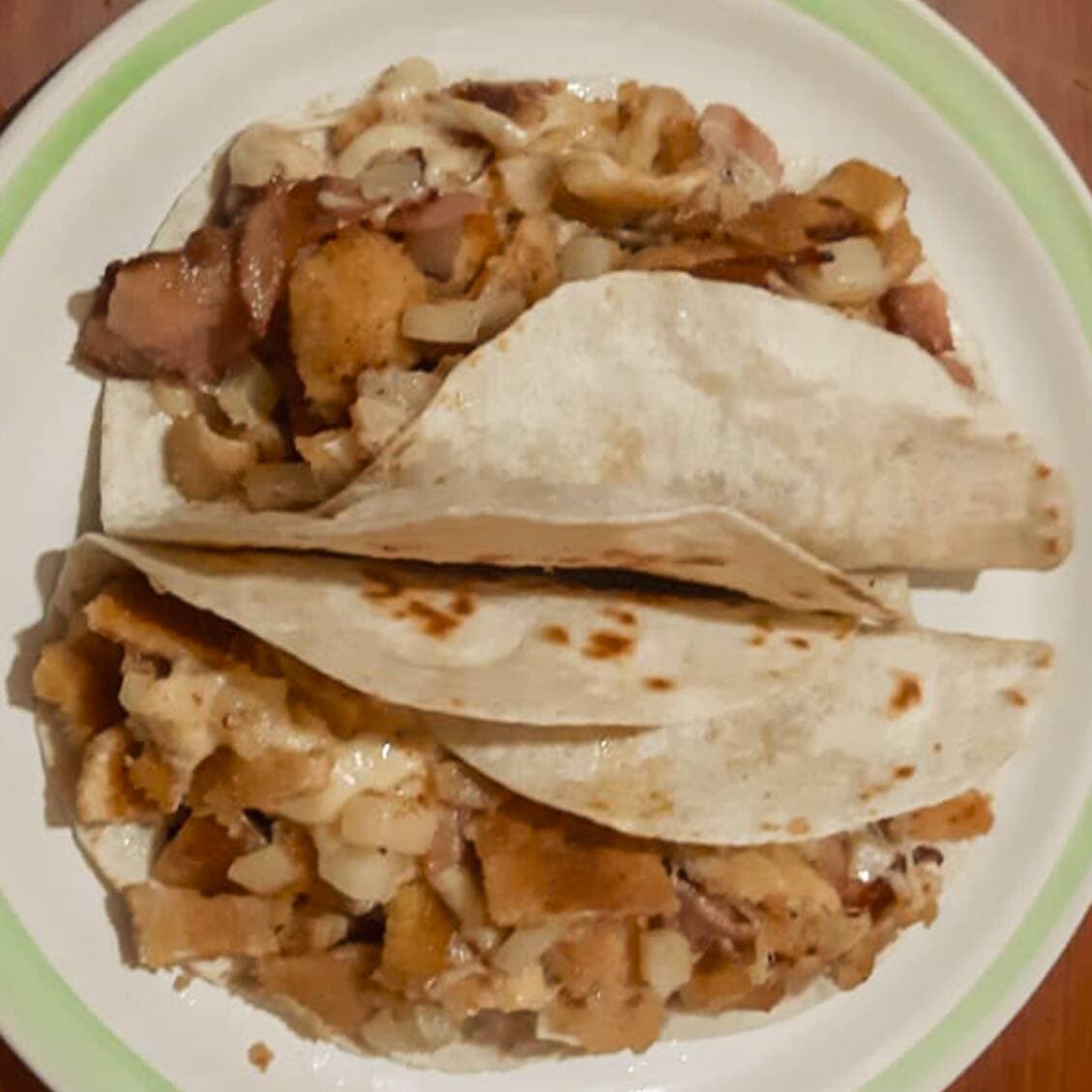 ORDEN DE 2 TACOS HAWAIANOS DE PECHUGA GRANDES